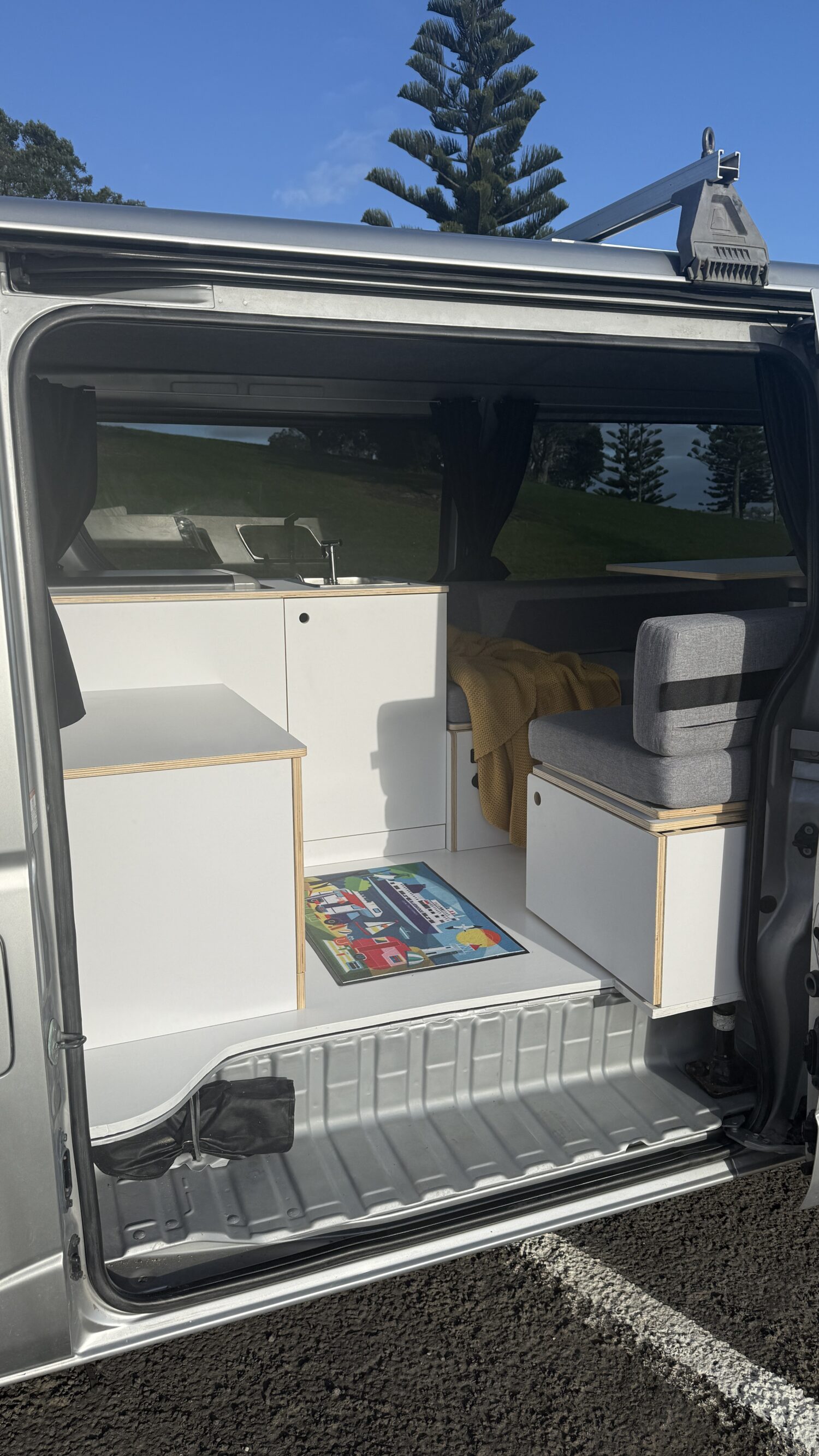 Carly 2 Berth Toyota Hiace Budget Campervan for rent from Nomado Auckland & Christchurch Location